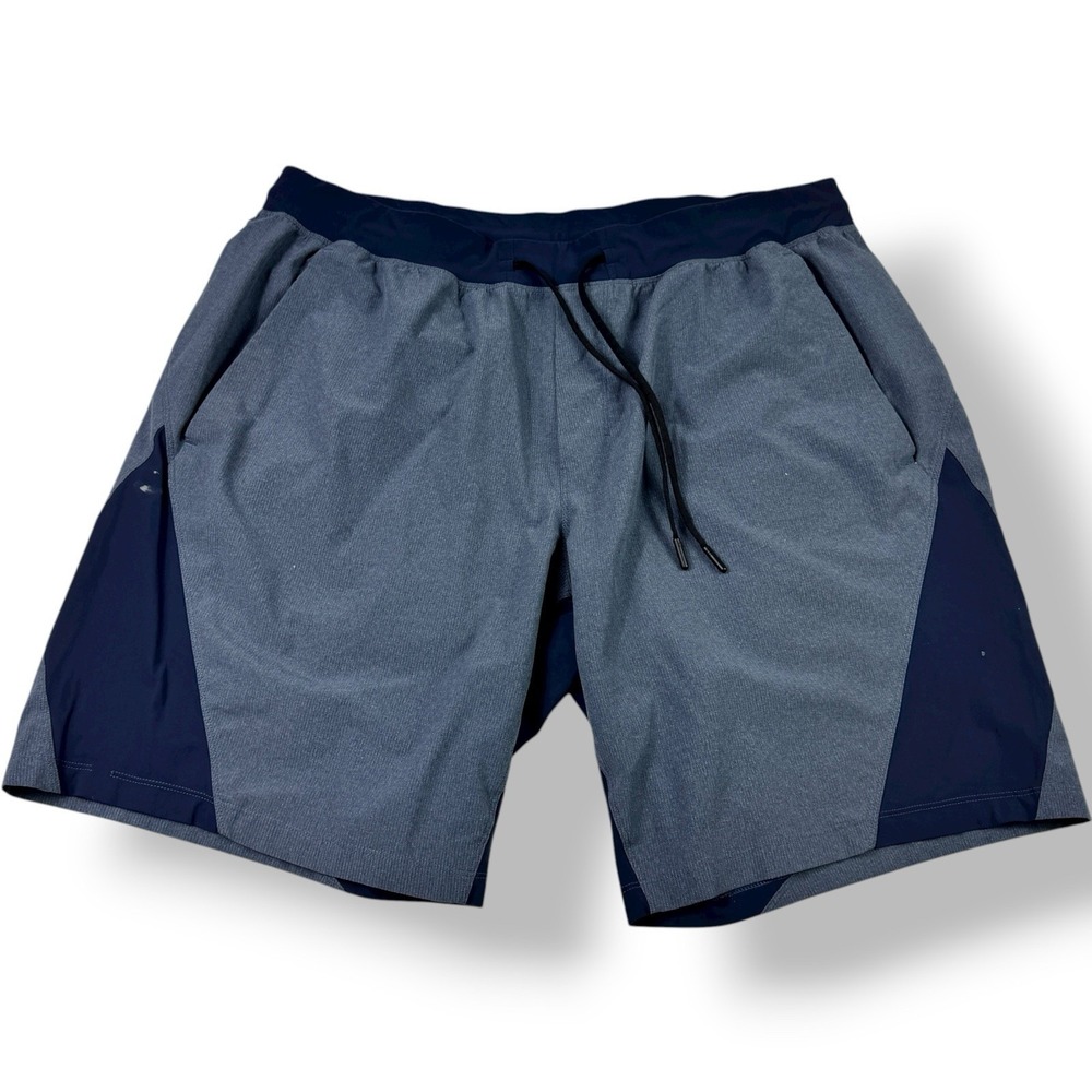 lululemon athletica Gray and Navy Athletic Shorts